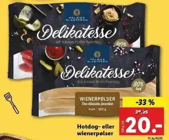 Hotdog-Eller Wienerpølser 500g