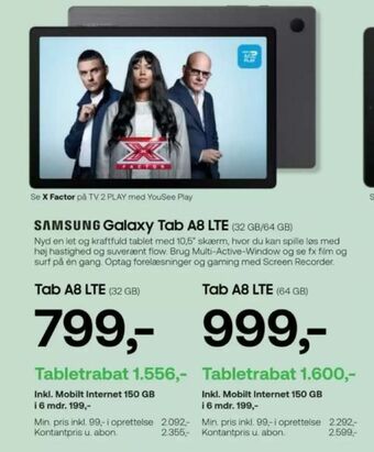YouSee Samsung galaxy tablet tilbud