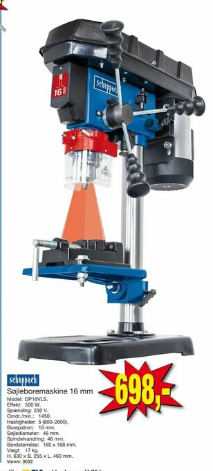Harald Nyborg Søjleboremaskine 16 mm tilbud
