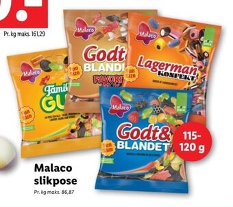 Lidl Malaco Slikpose tilbud