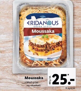 Eridanous moussaka