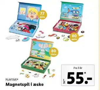Lidl Playtive magnetspil i æske tilbud