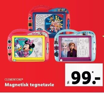 Lidl Clementoni magnetisk tegnetavle tilbud