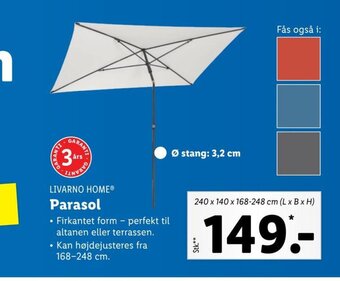 Lidl Parasol tilbud