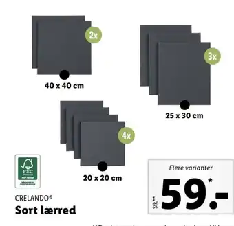 Lidl Sort Lærred tilbud