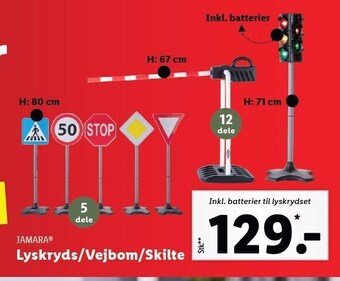 Lidl Jamara lyskryds/vejbom/skilte tilbud