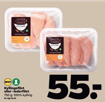 Netto Kyllingefilet el. inderfilet tilbud