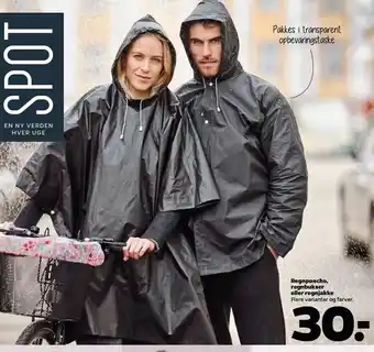 Netto Regnponcho, regbukser el. regnjakke tilbud