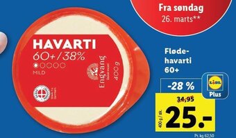 Flødehavarti 60+