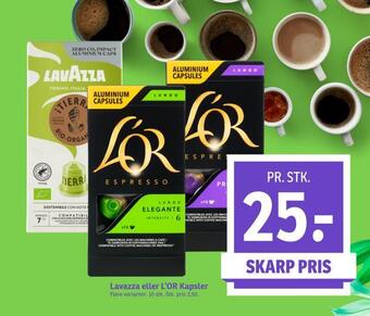 SPAR Lavazza eller l'or kapsler tilbud