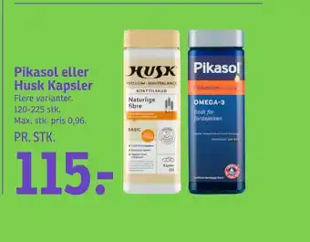 Pikasol eller husk kapsler