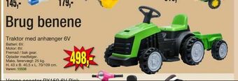 Harald Nyborg Traktor med anhænger 6V tilbud