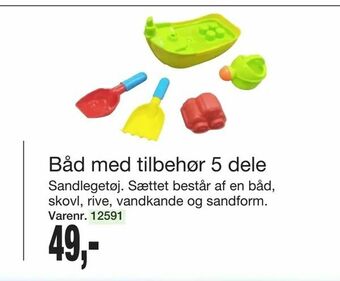 Harald Nyborg Båd med tilbehør 5 dele tilbud