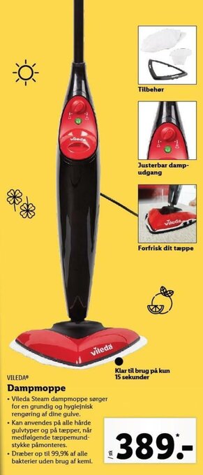 Lidl Dampmoppe tilbud