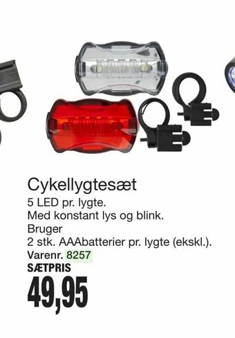 Cykellygtesæt