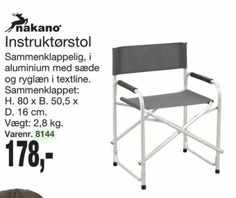 Harald Nyborg Instruktørstol tilbud