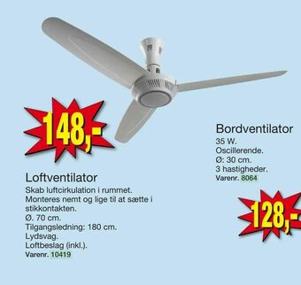 Harald Nyborg Loftventilator tilbud