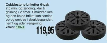 Harald Nyborg Cobblestone briketter 6-pak tilbud