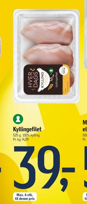 Føtex Hverdags kyllingebrystfilet tilbud