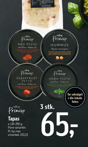 Føtex Salling princip pesto tilbud