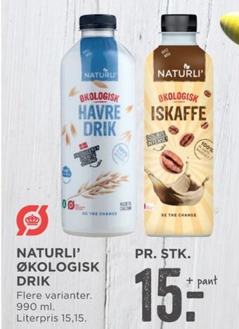 MENY Naturli' havredrik tilbud