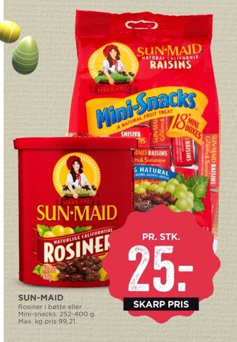 MENY Sun maid rosiner tilbud