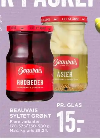 MENY Beauvais asier syltet tilbud
