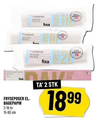 Løvbjerg Fixa bagepapir tilbud