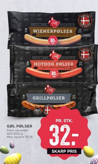 Gøl grillpølser