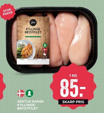 MENY Gestus kyllingebrystfilet tilbud