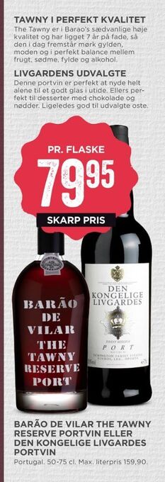 MENY Den kongelige livgarde portvin tilbud