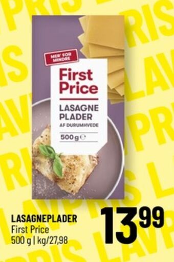 First price lasagneplader