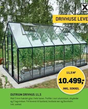 XL-BYG Outrium drivhus tilbud