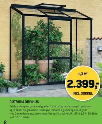 XL-BYG Outrium drivhus tilbud