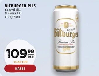 Scandinavian Park Bitburger pils tilbud