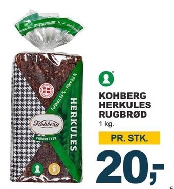 Let-Køb Kohberg herkules rugbrød tilbud