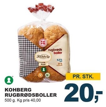 Let-Køb Kohberg rugbrødsboller tilbud