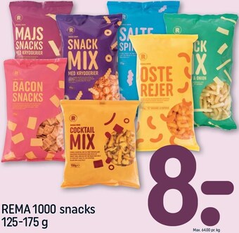 REMA 1000 Rema 1000 snacks tilbud