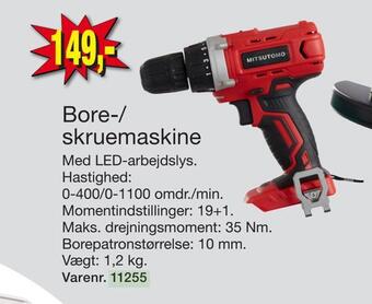 Harald Nyborg Bore-/ skruemaskine tilbud