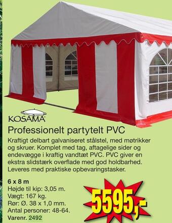 Harald Nyborg Professionelt partytelt pvc tilbud
