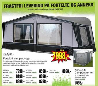 Harald Nyborg Fortelt til campingvogn tilbud