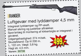 Harald Nyborg Luftgevær med lyddæmper 4,5 mm tilbud