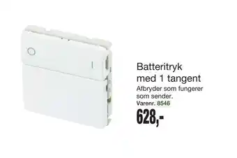 Batteritryk med 1 tangent