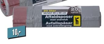 Harald Nyborg Affaldsposer med snøreluk tilbud