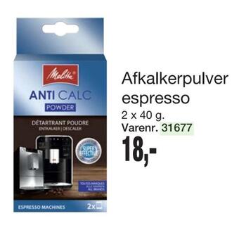 Afkalkerpulver espresso