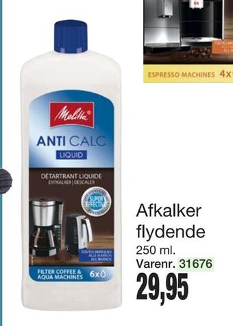 Afkalker flydende