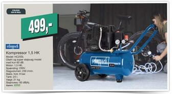 Harald Nyborg Kompressor 1,5 hk tilbud
