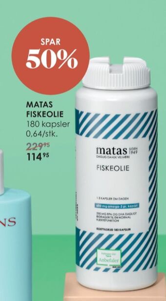 Matas Matas fiskeolie tilbud