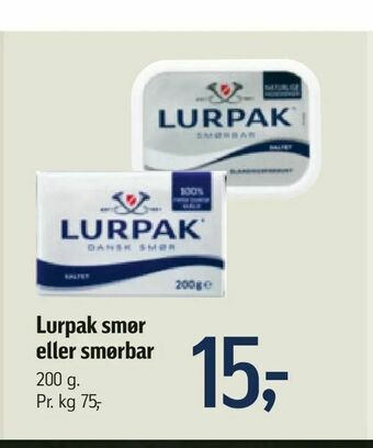 Føtex Lurpak smør eller smørbar tilbud