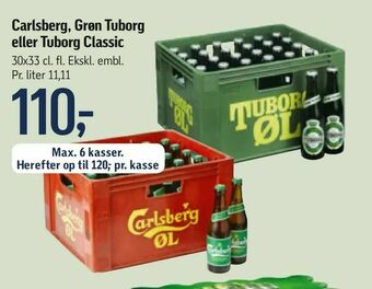 Føtex Carlsberg, Grøn Tuborg eller Tuborg Classic tilbud